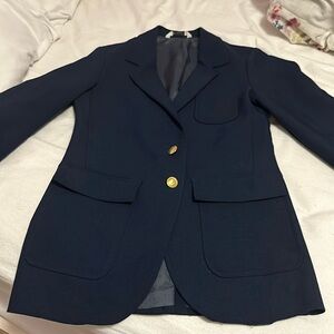 Stuart Wells Navy Blazer with Gold buttons size 14